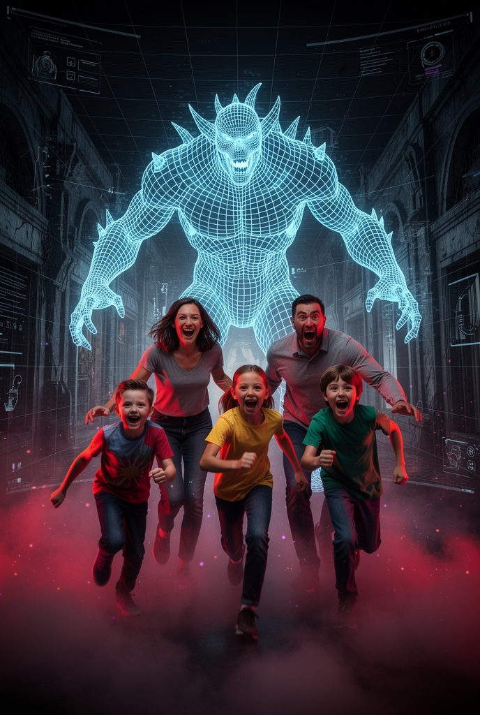 Monster HoloRoom — fantasy dragons and yetis at Hologram Zoo Illinois