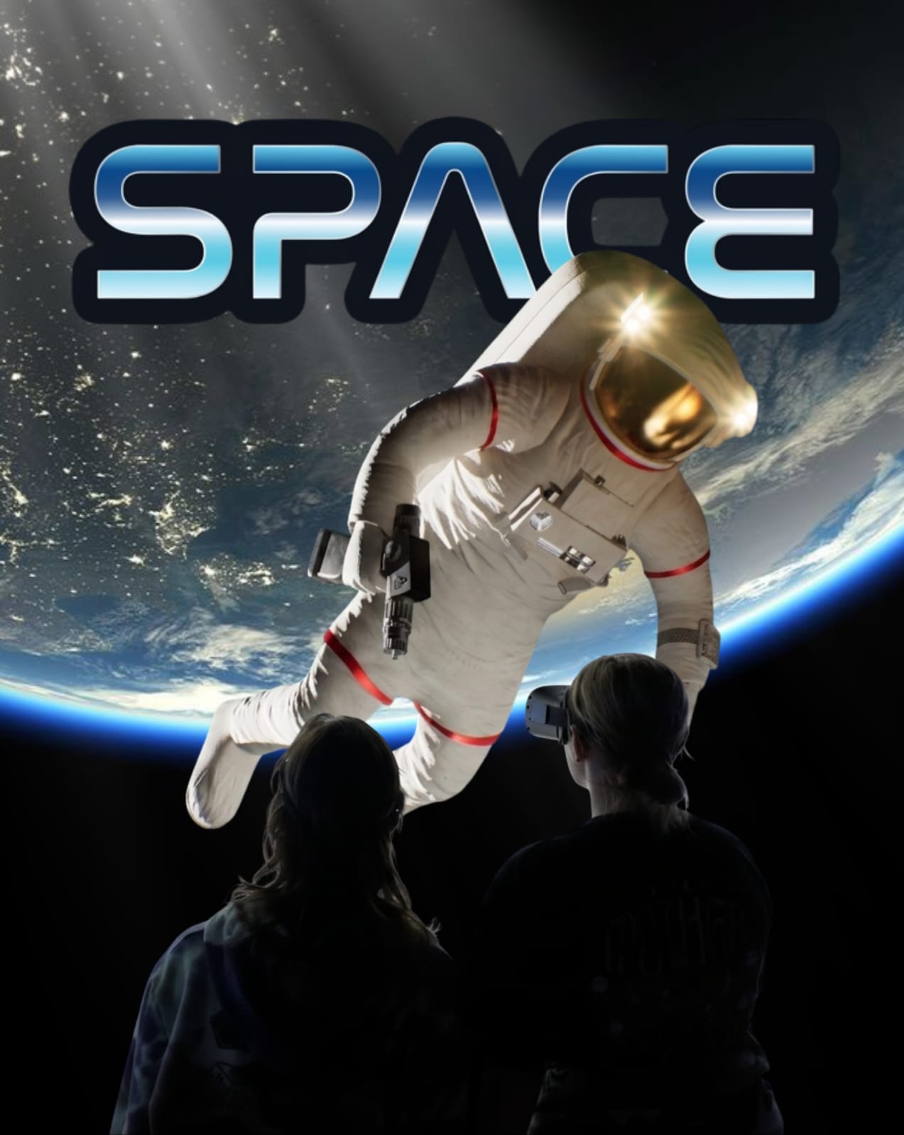 Space Tunnel — walk past planets and through asteroid fields at Hologram Zoo Illinois