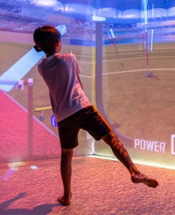 Sports HoloRoom — interactive holographic soccer, basketball, and racing at Hologram Zoo Illinois